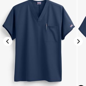 Unisex Navy Cherokee Scrub Set (Top and Bottom)
